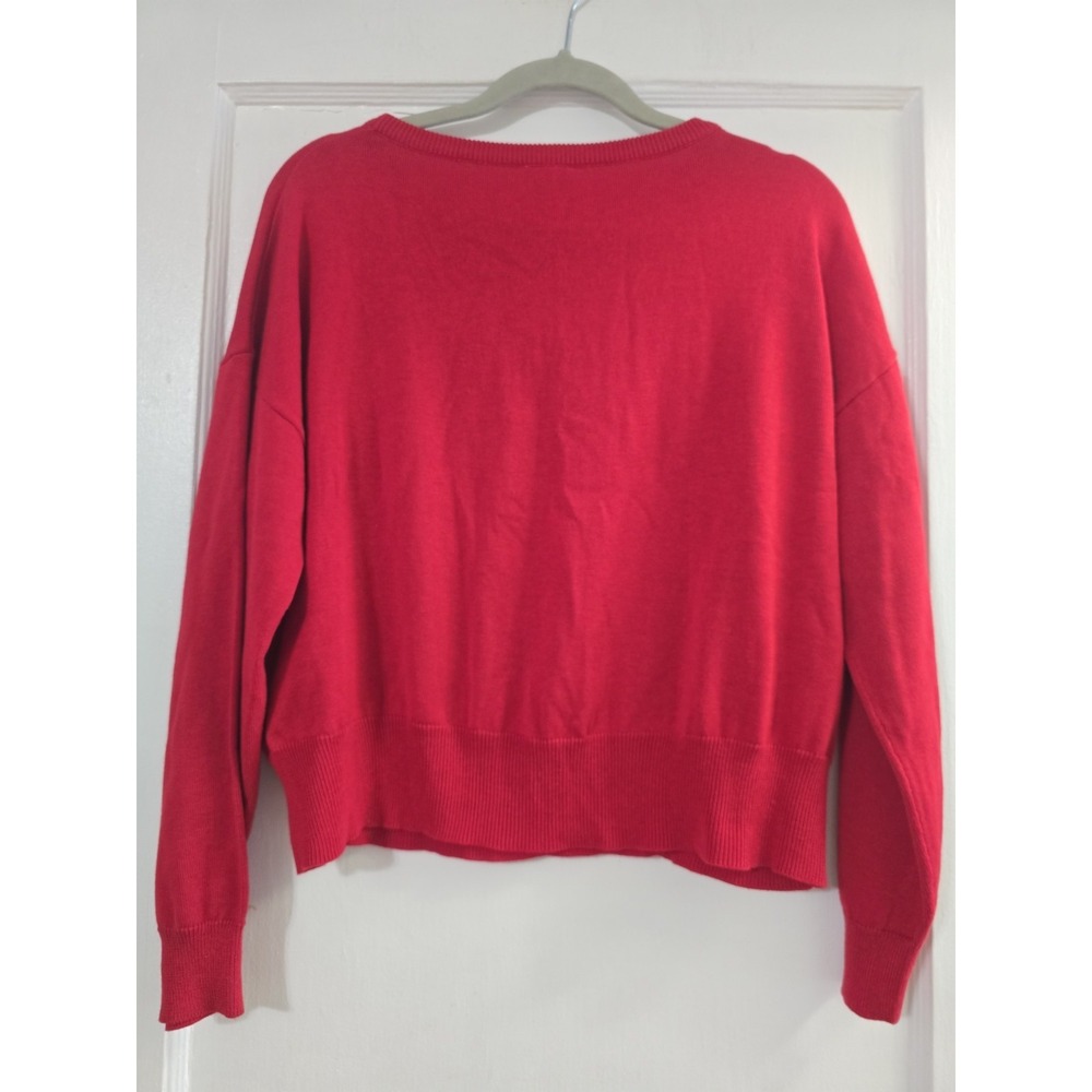 Le Lis Sweater Womens Small Red Georgia Knit NWT - Picture 2 of 6
